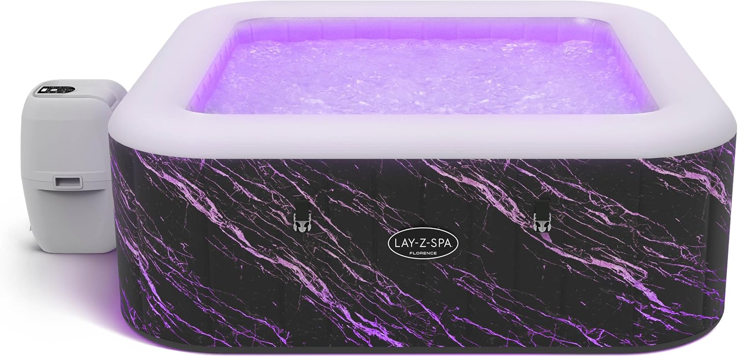 Lay-Z-Spa Florence Airjet Hot Tub With Built In LED Light System